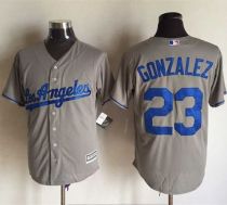 Los Angeles Dodgers -23 Adrian Gonzalez Grey New Cool Base Stitched MLB Jersey