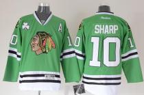 Chicago Blackhawks -10 Patrick Sharp Green Stitched NHL Jersey