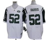 Nike New York Jets -52 David Harris White Men's Stitched NFL Elite Jersey