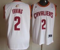 Cleveland Cavaliers -2 Kyrie Irving White Revolution 30 Stitched NBA Jersey