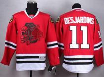 Chicago Blackhawks -11 Andrew Desjardins Red Red Skull Stitched NHL Jersey