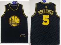 Golden State Warriors -5 Marreese Speights Black Precious Metals Fashion Stitched NBA Jersey