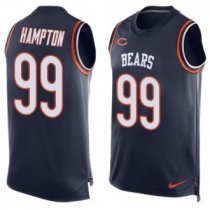 Nike Bears -99 Dan Hampton Navy Blue Team Color Stitched NFL Limited Tank Top Jersey