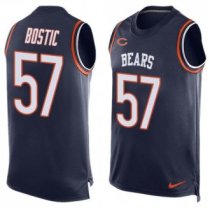 Nike Bears -57 Jon Bostic Navy Blue Team Color Stitched NFL Limited Tank Top Jersey