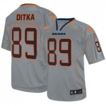 Nike Bears -89 Mike Ditka Lights Out Grey Stitched NFL Elite Jersey
