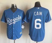 Kansas City Royals -6 Lorenzo Cain Light Blue Alternate 1 New Cool Base Stitched MLB Jersey