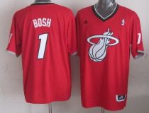 Miami Heat -1 Chris Bosh Red 2013 Christmas Day Swingman Stitched NBA Jersey