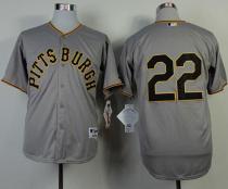 Pittsburgh Pirates #22 Andrew McCutchen Grey 1953 Turn Back The Clock Stitched MLB Jersey