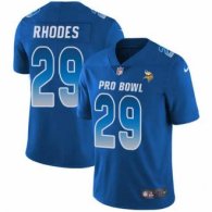 Nike Vikings -29 Xavier Rhodes Royal Stitched NFL Limited NFC 2018 Pro Bowl Jersey