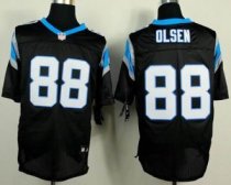 Nike Carolina Panthers -88 Greg Olsen Black Team Color NFL Elite Jersey