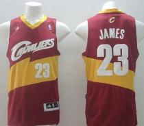 New Revolution 30 Cleveland Cavaliers -23 LeBron James Red Stitched NBA Jersey