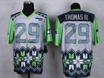 Nike Seattle Seahawks #29 Earl Thomas III Grey Men‘s Stitched NFL Elite Noble Fashion Jersey