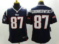 Nike New England Patriots-87 Rob Gronkowski Navy Blue Team Color Stitched NFL Limited Jersey