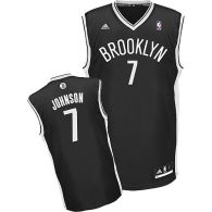 Brooklyn Nets -7 Joe Johnson Black Road Revolution 30 Stitched NBA Jersey