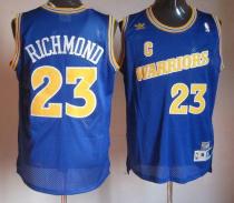 Golden State Warriors -23 Mitch Richmond Blue Throwback Stitched NBA Jersey