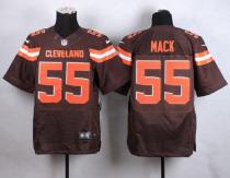 Nike Cleveland Browns -55 Alex Mack Brown Team Color Men's Stitched NFL New Elite Jersey
