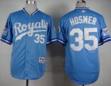 Kansas City Royals -35 Eric Hosmer Light Blue 1985 Turn Back The Clock Stitched MLB Jersey