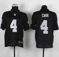 Nike Oakland Raiders #4 Derek Carr Black Team Color Men's Stitched NFL Elite Jersey