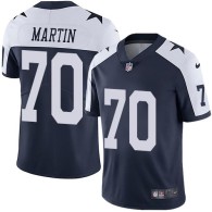 Nike Cowboys -70 Zack Martin Navy Blue Thanksgiving Stitched NFL Vapor Untouchable Limited Throwback