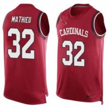 Nike Arizona Cardinals -32 Tyrann Mathieu Red Team Color Men's Stitched NFL Limited Tank Top Jersey