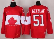 Olympic 2014 CA 51 Ryan Getzlaf Red Stitched NHL Jersey