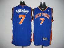 New York Knicks -7 Carmelo Anthony Blue Stitched NBA Jersey