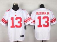 Nike New York Giants #13 Odell Beckham Jr White Men's Stitched NFL Elite Jersey
