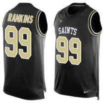Nike Saints -99 Sheldon Rankins Black Team Color Stitched NFL Limited Tank Top Jersey