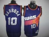 Phoenix Suns -10 BLeandro Barbosa Throwback Purple Stitched NBA Jersey