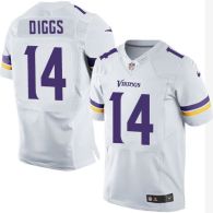 Nike Minnesota Vikings #14 Stefon Diggs White Men's Stitched NFL Elite Jersey