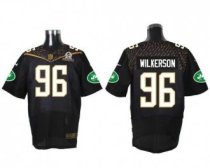 Nike New York Jets -96 Muhammad Wilkerson Black 2016 Pro Bowl Stitched NFL Elite Jersey