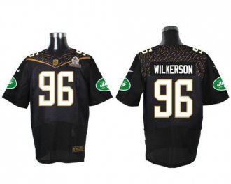 Nike New York Jets -96 Muhammad Wilkerson Black 2016 Pro Bowl Stitched NFL Elite Jersey
