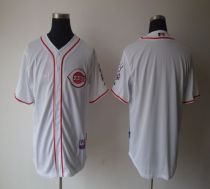 Cincinnati Reds Blank White Home Cool Base Stitched MLB Jersey