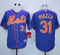 New York Mets -31 Mike Piazza Blue Alternate Home Stitched MLB Jersey