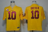 Nike Redskins -10 Robert Griffin III Yellow With C Patch Stitched NFL Elite Jersey