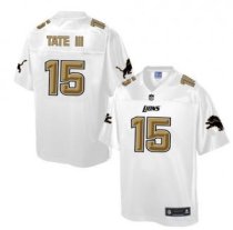Nike Detroit Lions -15 Golden Tate III White NFL Pro Line Fashion Game Jersey