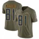 Nike Chargers -81 Mike Williams Olive Stitched NFL Limited 2017 Salute to Service Jersey