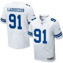 Nike Dallas Cowboys #91 LP Ladouceur White Men's Stitched NFL Elite Jersey