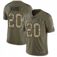 Nike 49ers -20 Jimmie Ward Olive Camo Stitched NFL Limited 2017 Salute To Service Jersey