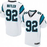 Nike Panthers -92 Vernon Butler White Stitched NFL Elite Jersey