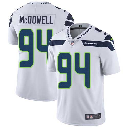 Nike Seahawks -94 Malik McDowell White Stitched NFL Vapor Untouchable Limited Jersey
