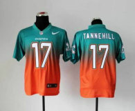 NEW Miami Dolphins -17 Ryan Tannehill Green Orange Drift Fashion II Elite NFL Jerseys