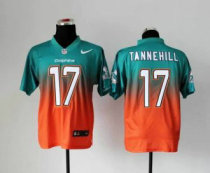 NEW Miami Dolphins -17 Ryan Tannehill Green Orange Drift Fashion II Elite NFL Jerseys