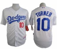 Los Angeles Dodgers -10 Justin Turner White Cool Base Stitched MLB Jersey