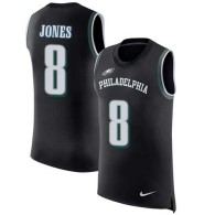 Nike Eagles -8 Donnie Jones Black Alternate Stitched NFL Limited Rush Tank Top Jersey