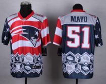 Nike New England Patriots -51 Jerod Mayo Navy Blue Mens Stitched NFL Elite Noble Fashion Jersey