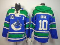 Vancouver Canucks -10 Pavel Bure Blue Sawyer Hooded Sweatshirt Stitched NHL Jersey