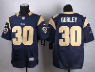 Nike St Louis Rams -30 Todd Gurley Navy Blue Team Color Men's Stitched NFL Elite Jersey