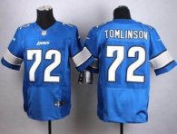 Nike Detroit Lions -72 Laken Tomlinson Blue Team Color Stitched NFL Elite jersey