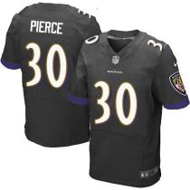 Nike Ravens -30 Bernard Pierce Black Alternate Men's Stitched NFL New Elite Jersey